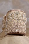 AROUND ALWAYS_Gold Embroidery, Beads Designer Geet Wedge _Online_at_Aza_Fashions