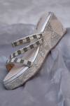 Shop_AROUND ALWAYS_Silver Sequins Illusion Wedges  _at_Aza_Fashions