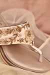 AROUND ALWAYS_Gold Embroidery Urvi Heels _Online_at_Aza_Fashions