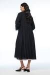 Shop_Payal Pratap_Black Linen Mandarin Collar Bella Two Pocket Dress _at_Aza_Fashions