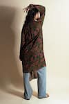 Shop_Style Junkiie_Green Georgette Collared Paisley Print Shirt Dress _at_Aza_Fashions