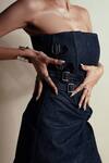 Shop_Style Junkiie_Blue Denim Buckles Deep Space Crop Top _Online_at_Aza_Fashions