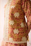 Buy_Shyam Narayan Prasad_Gold Chanderi, Cotton Satin, Silk Embroidery Designer Nehru Jacket Set 