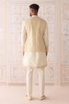 Shop_Shyam Narayan Prasad_Ivory , , , Designer Egret Nehru Jacket Set _at_Aza_Fashions