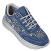 Shop_Sole Mates by Palak_Blue Designer Denim Sneakers  _Online_at_Aza_Fashions