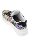 Buy_Sole Mates by Palak_Multi Color Floral Embroidered Check Sneakers _Online_at_Aza_Fashions