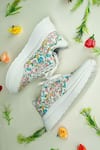 Buy_Sole Mates By Palak_White Floral Printed Sneakers 