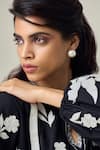 Buy_MAISOLOS_Black Poplin Embroidery Round Neck Floral Blouse _Online_at_Aza_Fashions