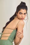 Buy_MAISOLOS_Green Cotton, Linen Embroidery Sweetheart Neck Sage Maxi Dress _Online_at_Aza_Fashions
