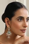 SWABHIMANN_Multi Color Multicolour Polki Dangler Earrings _Online_at_Aza_Fashions