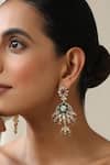 Buy_SWABHIMANN_Multi Color Multicolour Polki Dangler Earrings _Online_at_Aza_Fashions