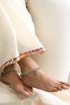 Buy_SWABHIMANN_Green Beads Mint Anklets _at_Aza_Fashions