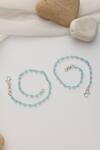 SWABHIMANN_Blue Beads Anklets _Online_at_Aza_Fashions
