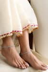 Buy_SWABHIMANN_Blue Beads Anklets _at_Aza_Fashions
