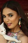 Buy_MAALICIOUS JEWELRY_Gold Plated Circus Elephant Statement Earrings _at_Aza_Fashions