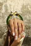 Buy_MAALICIOUS JEWELRY_Green Peacock Glass Bangle _Online_at_Aza_Fashions