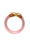 Shop_MAALICIOUS JEWELRY_Pink Elephant Glass Bangle _at_Aza_Fashions