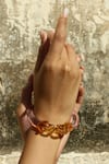 Buy_MAALICIOUS JEWELRY_Pink Elephant Glass Bangle _at_Aza_Fashions