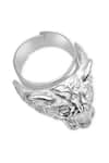 MAALICIOUS JEWELRY_Silver Plated Huli Tiger Ring _Online_at_Aza_Fashions