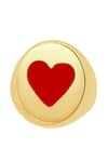 Shop_MAALICIOUS JEWELRY_Gold Plated Heart Enamel Ring _Online_at_Aza_Fashions