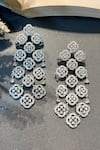 Buy_Prestones_Silver Plated Designer Danglers _at_Aza_Fashions