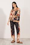 Shop_RANNA GILL_Multi Color Linen Collared, Button-down Neck Astrid Shirt _Online_at_Aza_Fashions