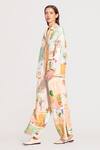 RANNA GILL_Multi Color Linen, Viscose Collared, Button-down Neck Elysia Shirt _at_Aza_Fashions