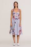 Buy_RANNA GILL_Multi Color Cotton Sweetheart Neck Anara Ruched Midi Dress _Online_at_Aza_Fashions