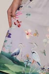 RANNA GILL_Multi Color Linen, Viscose Embroidery Anaya Scalop Bodice Midi Dress _Online_at_Aza_Fashions