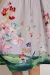 Shop_RANNA GILL_Multi Color Linen, Viscose Embroidery Anaya Scalop Bodice Midi Dress _Online_at_Aza_Fashions