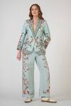 Buy_RANNA GILL_Multi Color Embroidery Vami High Waisted Floral Pants _at_Aza_Fashions