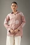 Buy_Divyam Mehta_Pink Collared Mulberry Shirt _at_Aza_Fashions