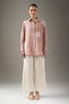 Buy_Divyam Mehta_Pink Collared Mulberry Shirt _Online_at_Aza_Fashions