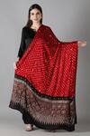 Buy_Sheeshakari_Black Silk Sequins, Mirrors Straight Kurta Set _at_Aza_Fashions