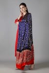 Buy_Sheeshakari_Red Silk Sequins Round Neck Straight Kurta Set _at_Aza_Fashions