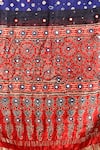 Shop_Sheeshakari_Red Silk Mirrors, Sequins Round Neck Embroidered Kurta Set _Online_at_Aza_Fashions