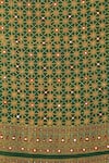Shop_Sheeshakari_Green Silk Sequins, Embroidery Round Neck Straight Kurta Set _Online_at_Aza_Fashions