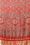 Shop_Sheeshakari_Black Silk Sequins, Embroidery Round Neck Kurta Set With Red Dupatta _Online_at_Aza_Fashions
