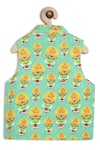 Tiber Taber_Green Cotton Kathakali 3 Pc Bundi Set _Online