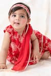 Tiber Taber_Red Cotton, Viscose Embroidery Floral Kurta Suit Set _Online