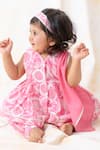 Shop_Tiber Taber_Pink Cotton, Viscose Floral Suit Set 