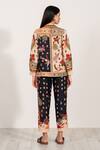 Shop_RANNA GILL_Multi Color Linen Collared, Button-down Neck Astrid Shirt _at_Aza_Fashions