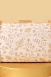 Amyra_Off White Embroidery Antaria Clutch _Online_at_Aza_Fashions