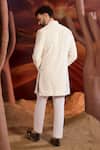 Shop_Kasbah_White Velvet Designer Sherwani _at_Aza_Fashions
