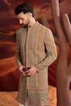 Buy_Kasbah_Multi Color Georgette Embroidery Designer Sherwani _Online_at_Aza_Fashions