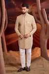 Buy_Kasbah_Multi Color Silk Sequins, Embroidery Designer Sherwani _at_Aza_Fashions