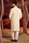 Shop_Kasbah_Beige Silk Embroidery Designer Sherwani _at_Aza_Fashions