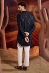 Shop_Kasbah_Blue Silk Designer Sherwani _at_Aza_Fashions