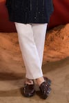 Kasbah_Blue Silk Designer Sherwani _Online_at_Aza_Fashions