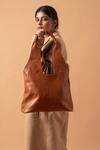 Shop_Miri_Tan Classic Handcrafted Tote Bag _at_Aza_Fashions